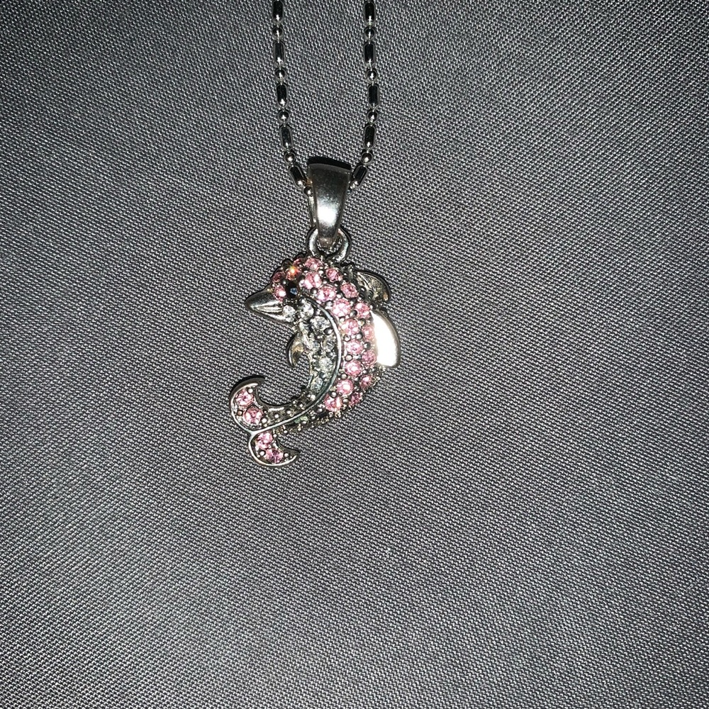 Pink Dolphin Necklace